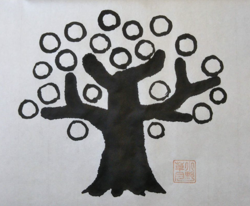 イラスト、墨イラスト、墨絵、アート