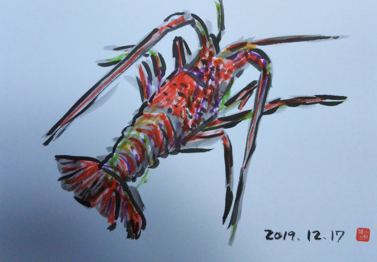 墨絵、イラスト